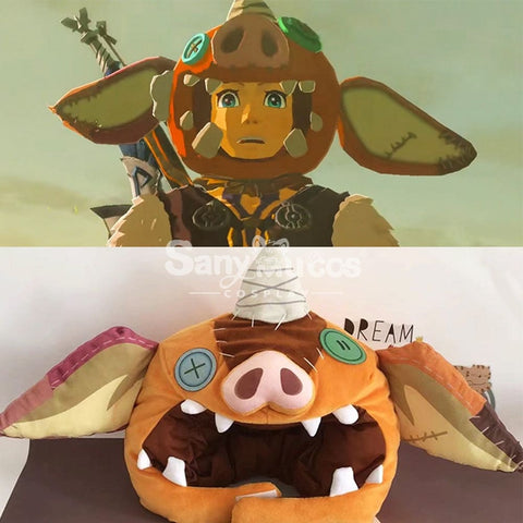 【In Stock】Game The Legend Of Zelda Link Bokoblin Hat Cosplay Prop