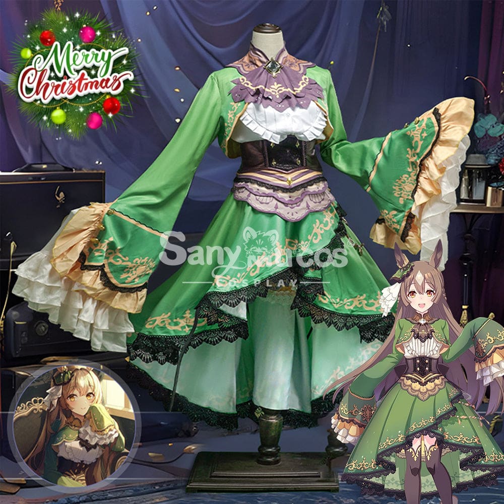 【In Stock】Game Uma Musume Pretty Derby Cosplay Satono Diamond Costume Plus Size Costumes