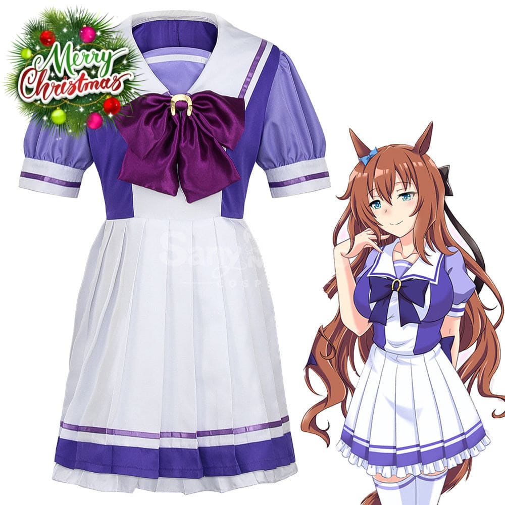 【In Stock】Game Uma Musume Pretty Derby Cosplay Tracy Purple Uniform Cosplay Costume Cosplay Costumes