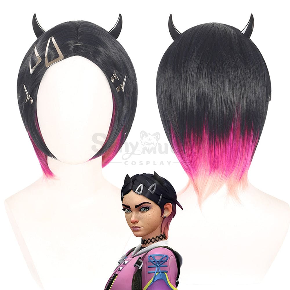 【In Stock】Game Valorant Cosplay Clove Wig Wigs