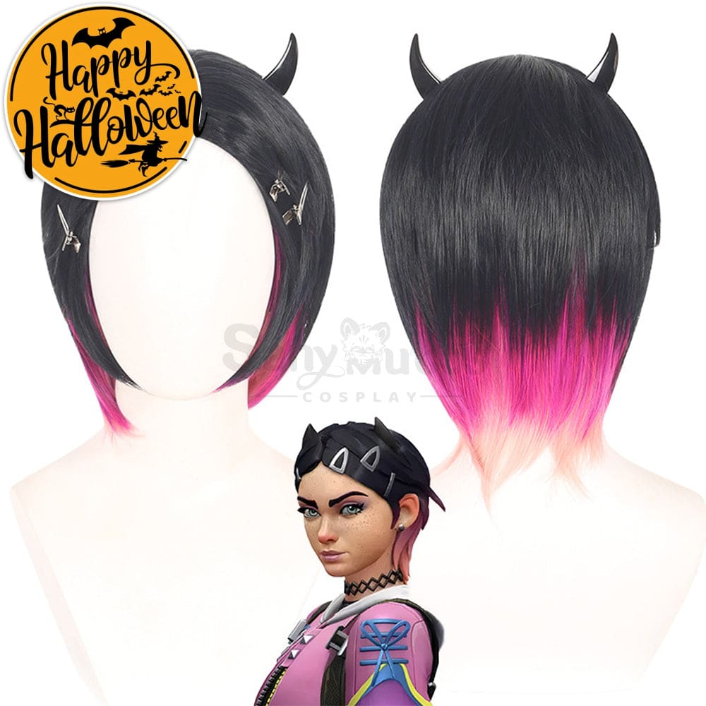 【In Stock】Game Valorant Cosplay Clove Wig Wigs