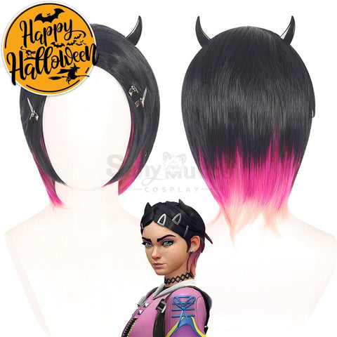 【In Stock】Game Valorant Cosplay Clove Wig Wigs