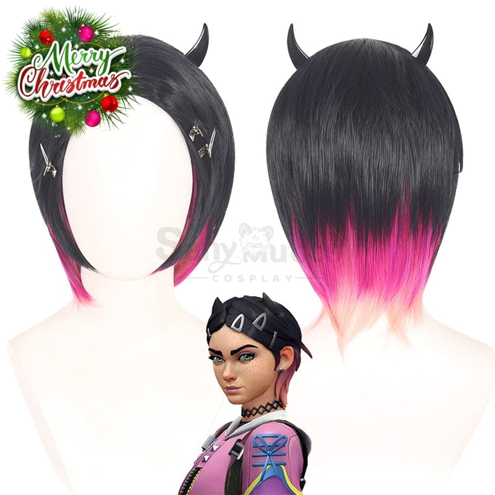【In Stock】Game Valorant Cosplay Clove Wig Wigs