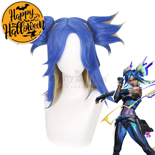【In Stock】Game Valorant Cosplay Neon Wig Wigs 1000