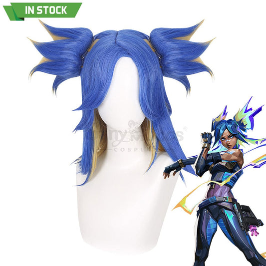 【In Stock】Game Valorant Cosplay Neon Wig Wigs 1000