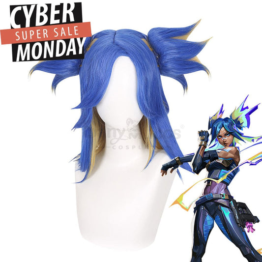 【In Stock】Game Valorant Cosplay Neon Wig Wigs 1000