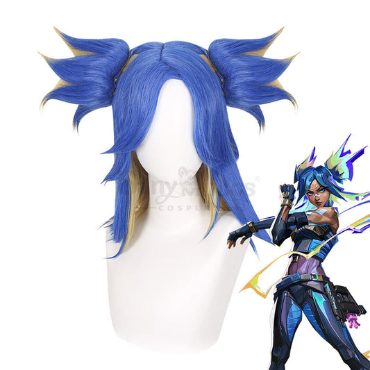 【In Stock】Game Valorant Cosplay Neon Wig Wigs 1000