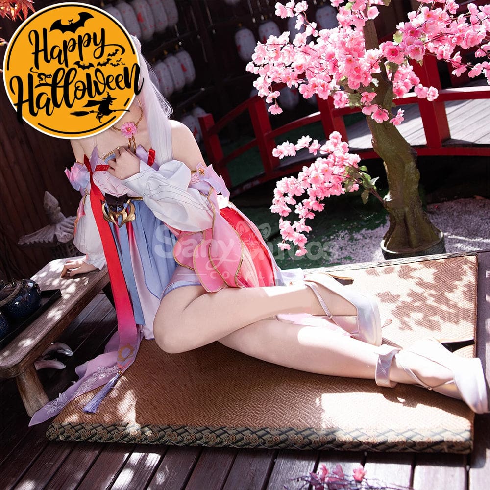 【In Stock】Game Wuthering Waves Cosplay Peach Blossom Radiance Costume Cosplay Costumes