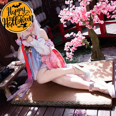 【In Stock】Game Wuthering Waves Cosplay Peach Blossom Radiance Costume Cosplay Costumes