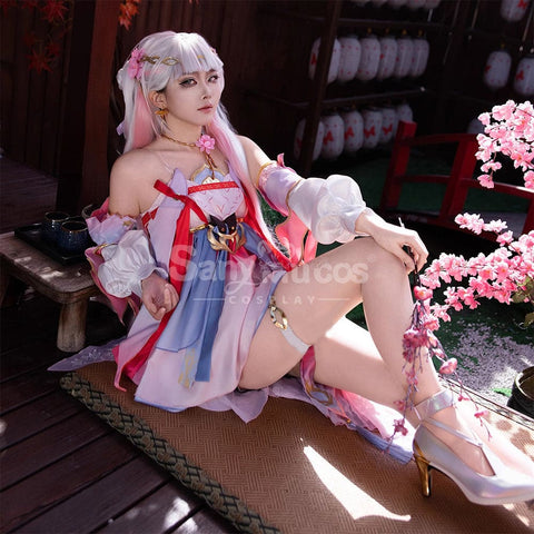 【In Stock】Game Wuthering Waves Cosplay Peach Blossom Radiance Costume Cosplay Costumes