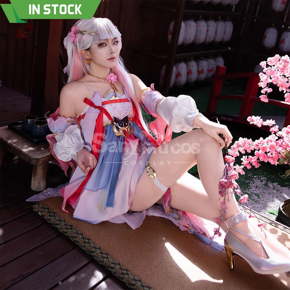 【In Stock】Game Wuthering Waves Cosplay Peach Blossom Radiance Costume Cosplay Costumes