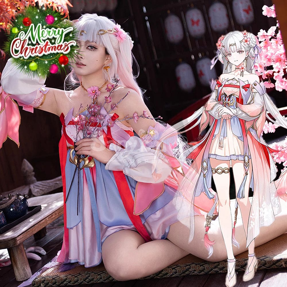 【In Stock】Game Wuthering Waves Cosplay Peach Blossom Radiance Costume Cosplay Costumes
