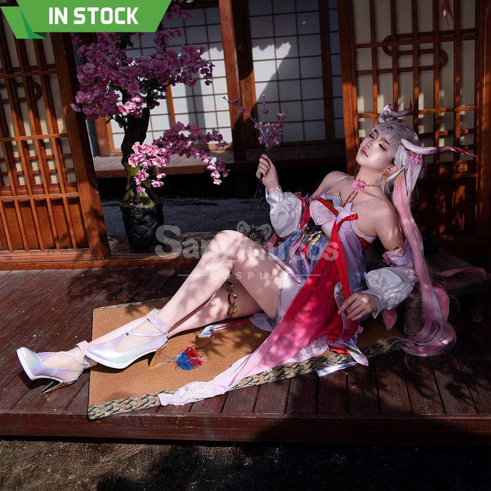 【In Stock】Game Wuthering Waves Cosplay Peach Blossom Radiance Costume Cosplay Costumes