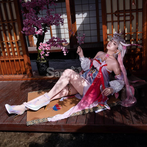 【In Stock】Game Wuthering Waves Cosplay Peach Blossom Radiance Costume Cosplay Costumes