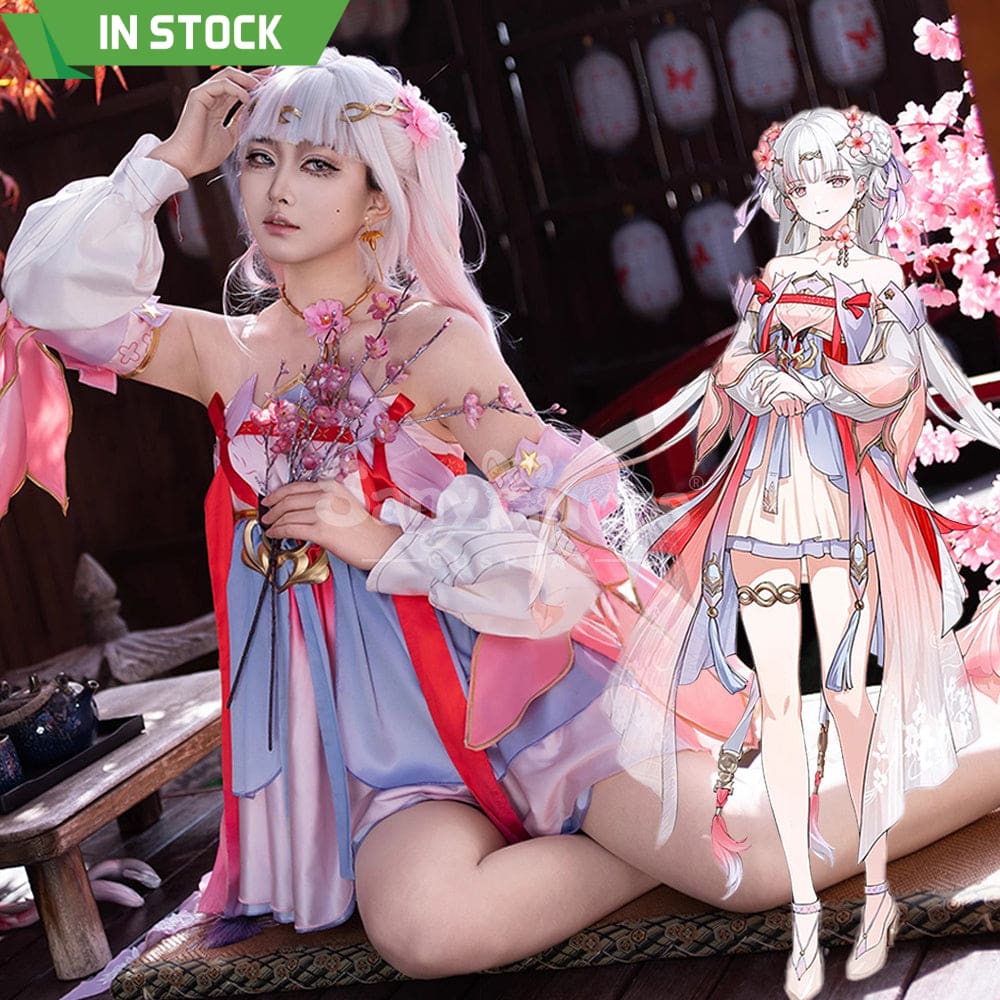 【In Stock】Game Wuthering Waves Cosplay Peach Blossom Radiance Costume Cosplay Costumes