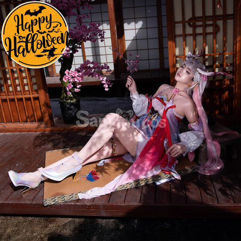 【In Stock】Game Wuthering Waves Cosplay Peach Blossom Radiance Costume Cosplay Costumes
