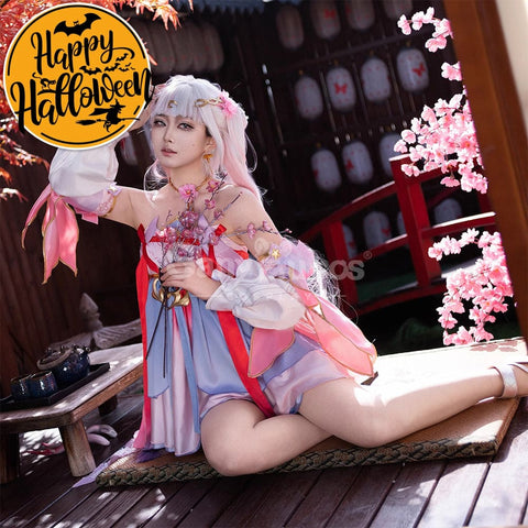【In Stock】Game Wuthering Waves Cosplay Peach Blossom Radiance Costume Cosplay Costumes