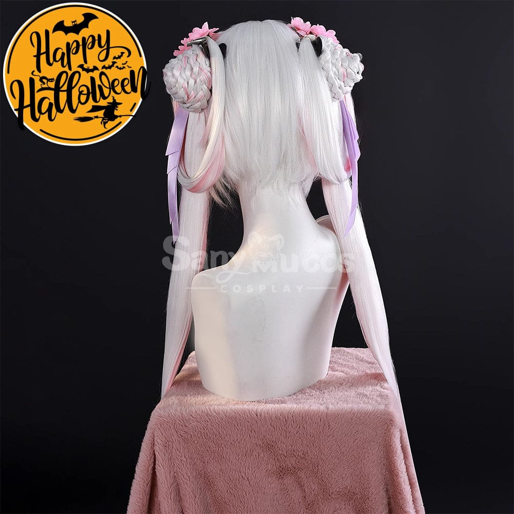 【In Stock】Game Wuthering Waves Cosplay Peach Blossom Radiance Cosplay Wig Cosplay Wigs
