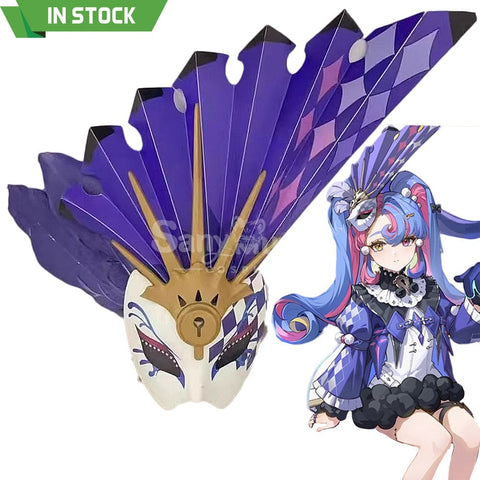 【In Stock】Game Wuthering Waves Cosplay Roccia Mask Cosplay Props Cosplay Prop