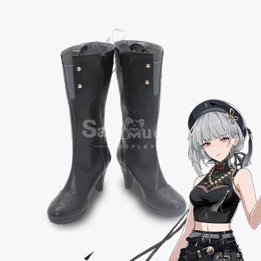 【In Stock】Game Wuthering Waves Cosplay Sanhua Shoes Boots 1000