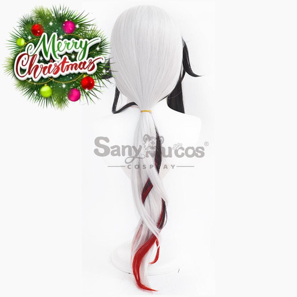 【In Stock】Genshin Impact Fatui Cosplay Wig The Knave Arlecchino Black And White Short Wigs