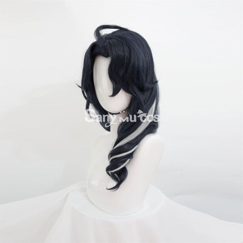 Genshin Impact Pantalone Cosplay Wig Navy Blue Wig