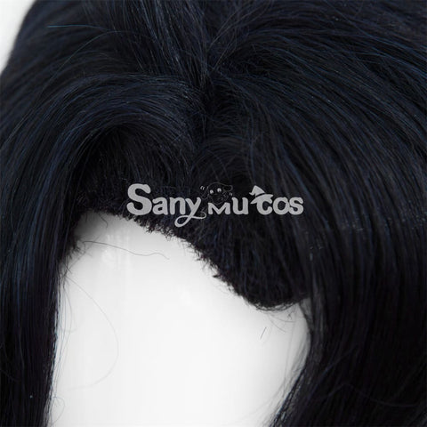 Genshin Impact Pantalone Cosplay Wig Navy Blue Wig