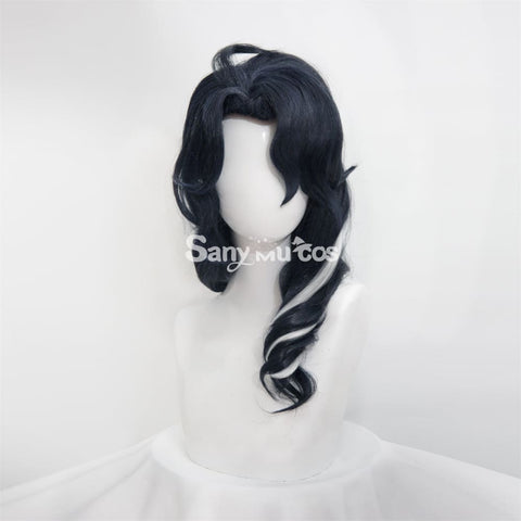 Genshin Impact Pantalone Cosplay Wig Navy Blue Wig