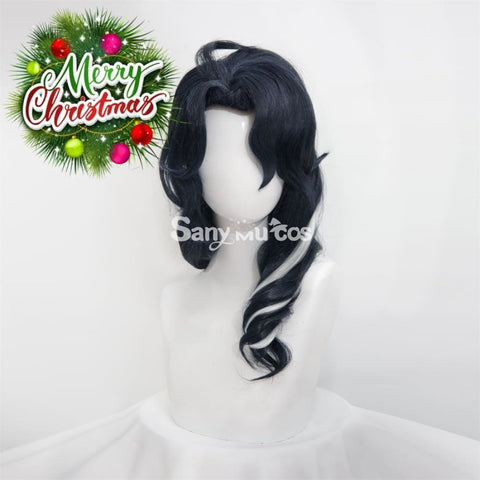 Genshin Impact Pantalone Cosplay Wig Navy Blue Wig