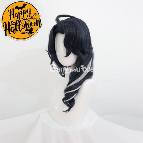 Genshin Impact Pantalone Cosplay Wig Navy Blue Wig