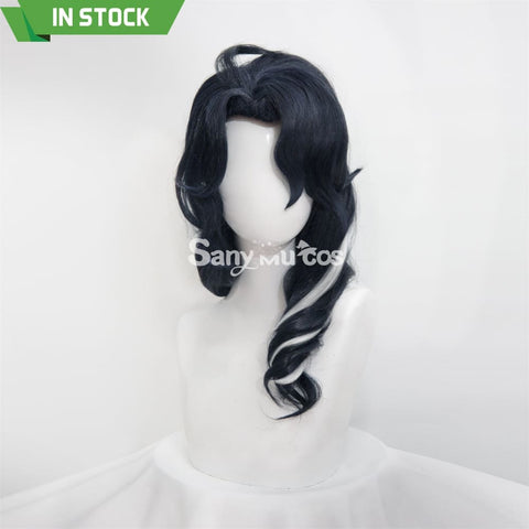 Genshin Impact Pantalone Cosplay Wig Navy Blue Wig