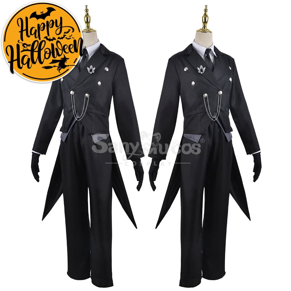 【In Stock】Anime Black Butler Cosplay Sebastian Michaelis Costume Plus Size Costumes