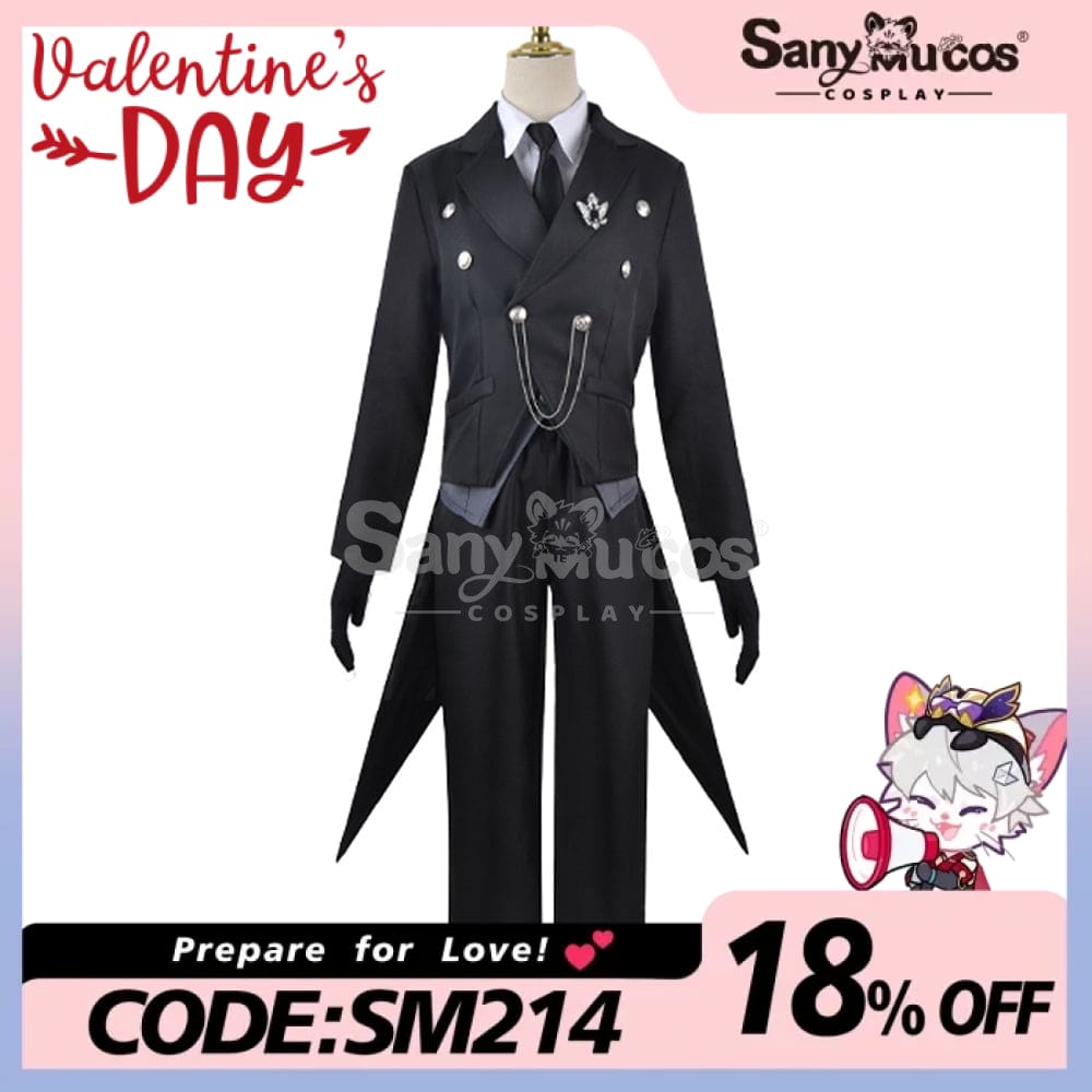 【In Stock】Anime Black Butler Cosplay Sebastian Michaelis Costume Plus Size Costumes