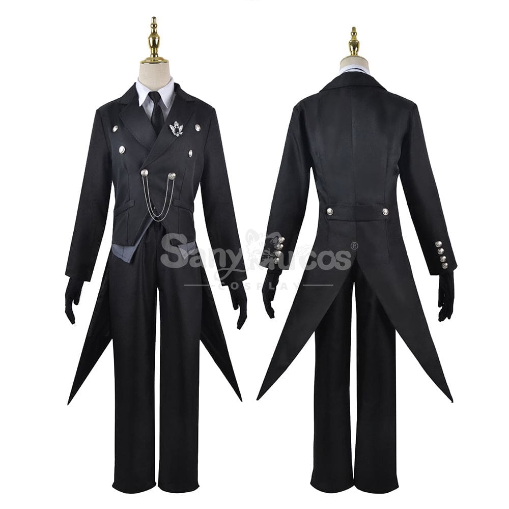 【In Stock】Anime Black Butler Cosplay Sebastian Michaelis Costume Plus Size Costumes