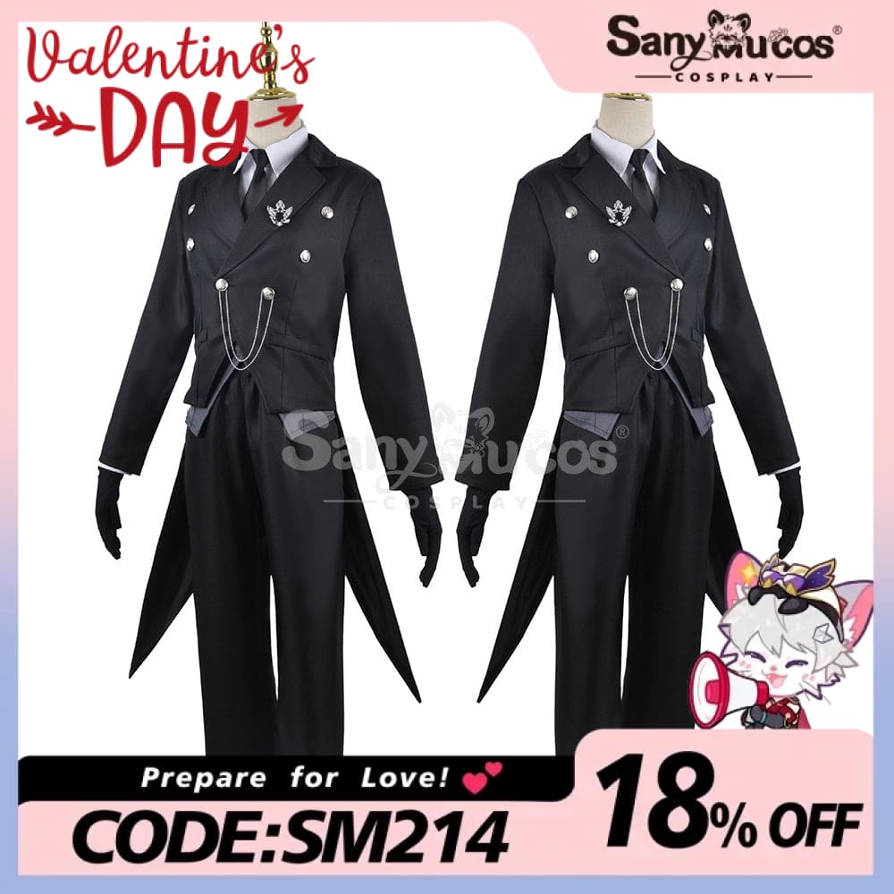 【In Stock】Anime Black Butler Cosplay Sebastian Michaelis Costume Plus Size Costumes