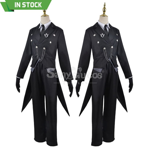 【In Stock】Anime Black Butler Cosplay Sebastian Michaelis Costume Plus Size Costumes