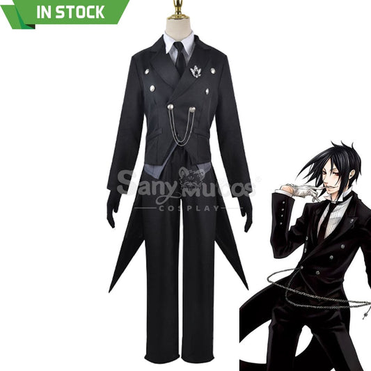 【In Stock】Anime Black Butler Cosplay Sebastian Michaelis Costume Plus Size Costumes 1000