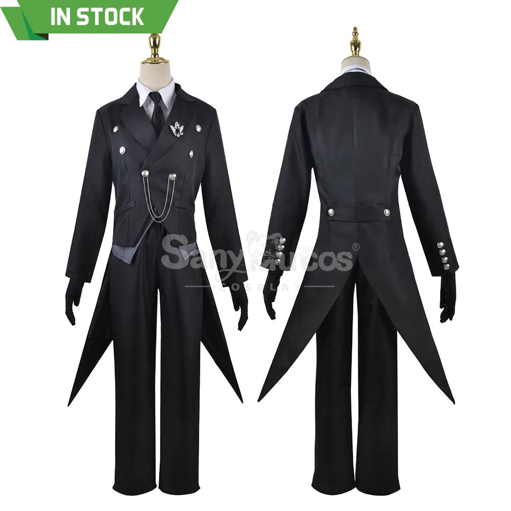 【In Stock】Anime Black Butler Cosplay Sebastian Michaelis Costume Plus Size Costumes