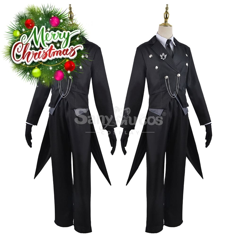 【In Stock】Anime Black Butler Cosplay Sebastian Michaelis Costume Plus Size Costumes