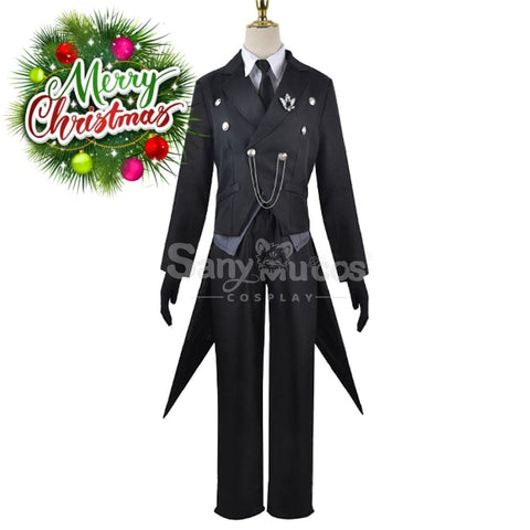 【In Stock】Anime Black Butler Cosplay Sebastian Michaelis Costume Plus Size Costumes