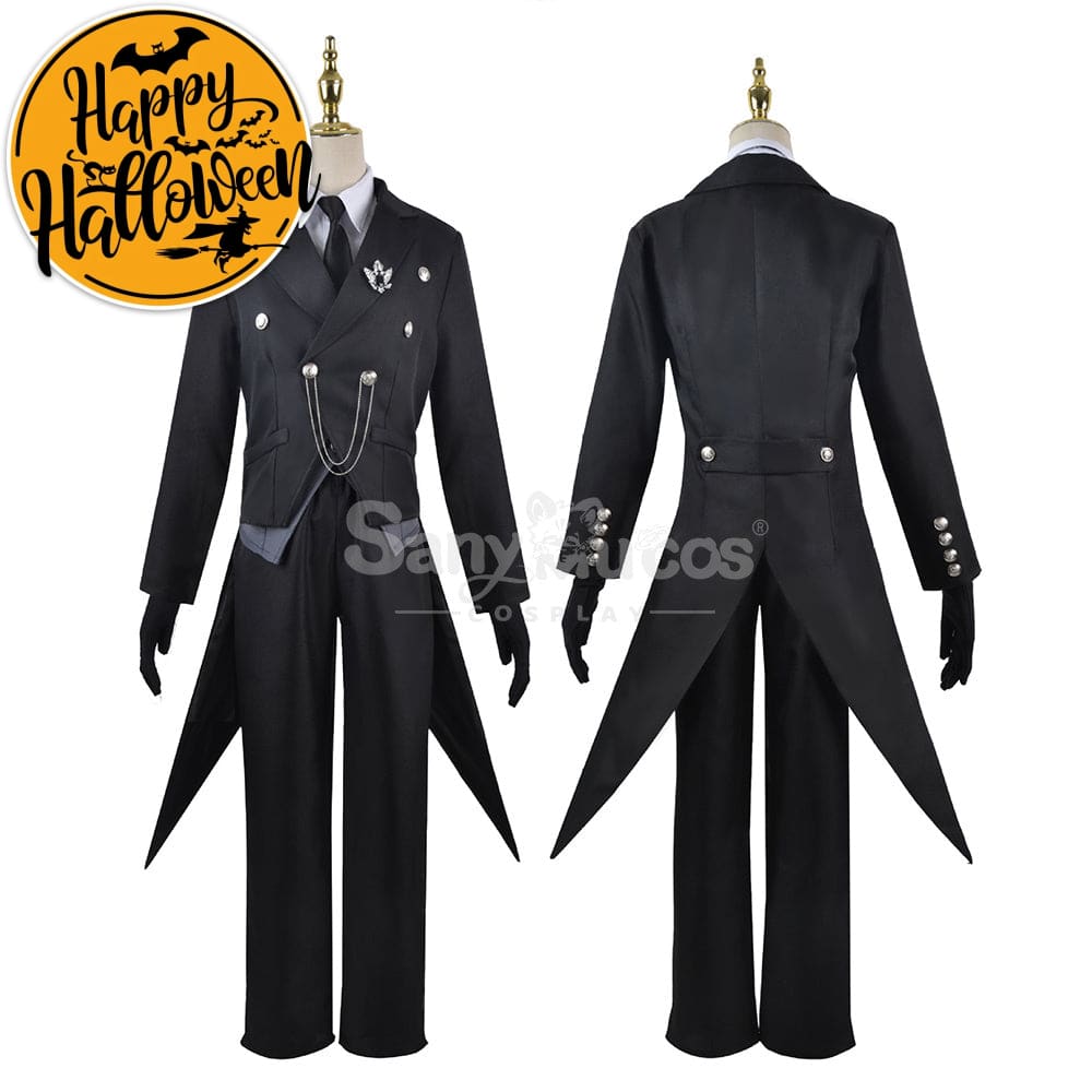 【In Stock】Anime Black Butler Cosplay Sebastian Michaelis Costume Plus Size Costumes