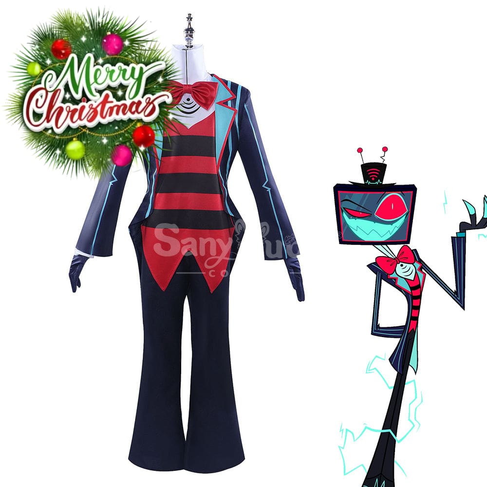 【In Stock】Anime Hazbin Hotel Cosplay Vox Costume Plus Size Costumes