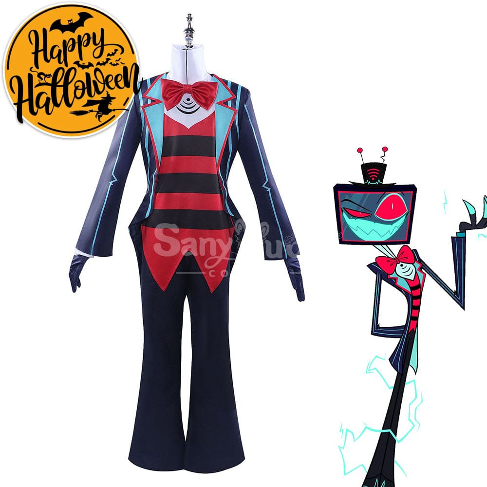 【In Stock】Anime Hazbin Hotel Cosplay Vox Costume Plus Size Costumes