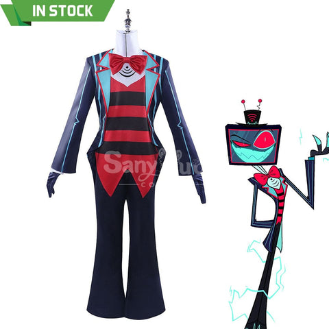 【In Stock】Anime Hazbin Hotel Cosplay Vox Costume Plus Size Costumes
