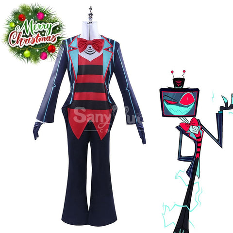 【In Stock】Anime Hazbin Hotel Cosplay Vox Costume Plus Size Costumes