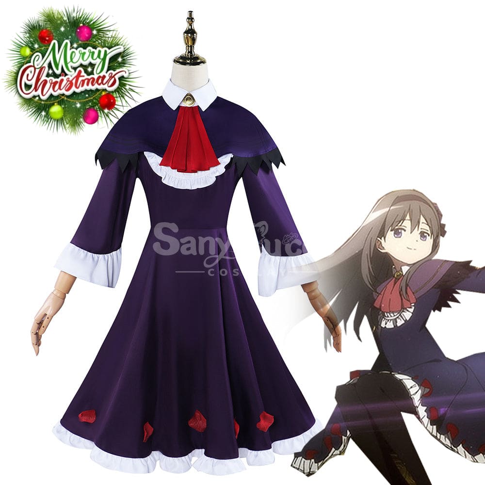 【In Stock】Anime Puella Magi Madoka Magica Cosplay Akemi Homura Costume Plus Size Costumes
