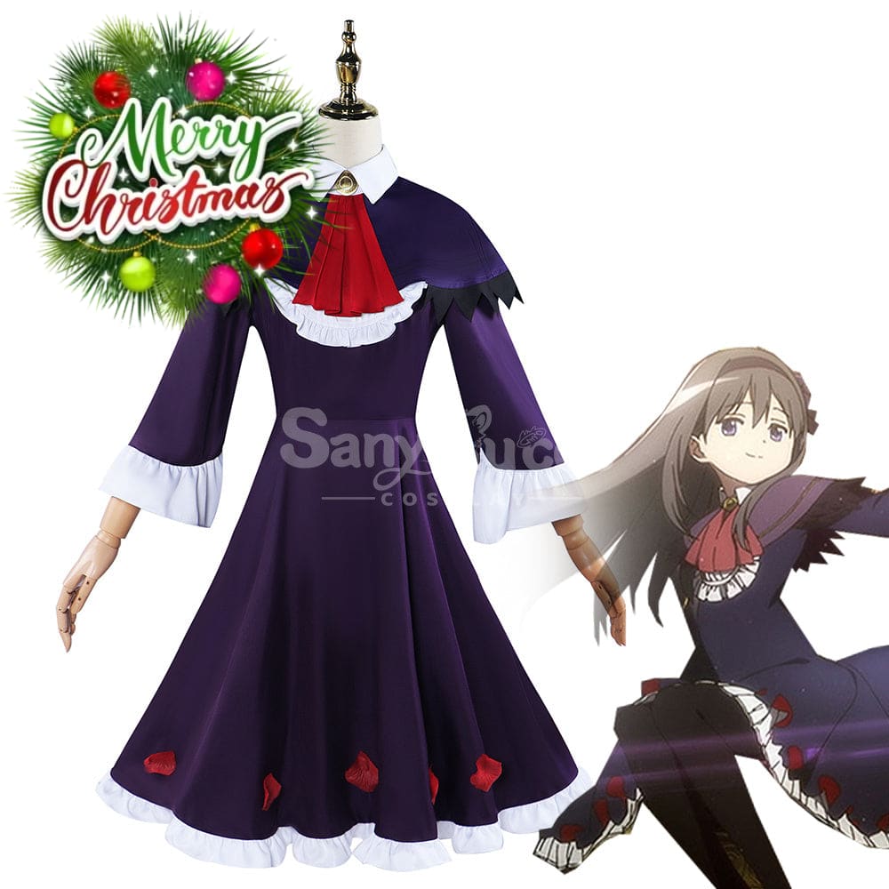 【In Stock】Anime Puella Magi Madoka Magica Cosplay Akemi Homura Costume Plus Size Costumes