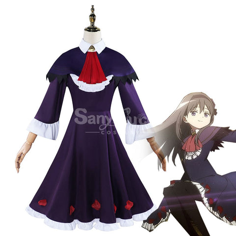 【In Stock】Anime Puella Magi Madoka Magica Cosplay Akemi Homura Costume Plus Size Costumes