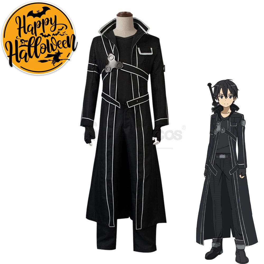 【In Stock】Anime Sword Art Online Cosplay Sao Kirigaya Kazuto Costume Plus Size Costumes