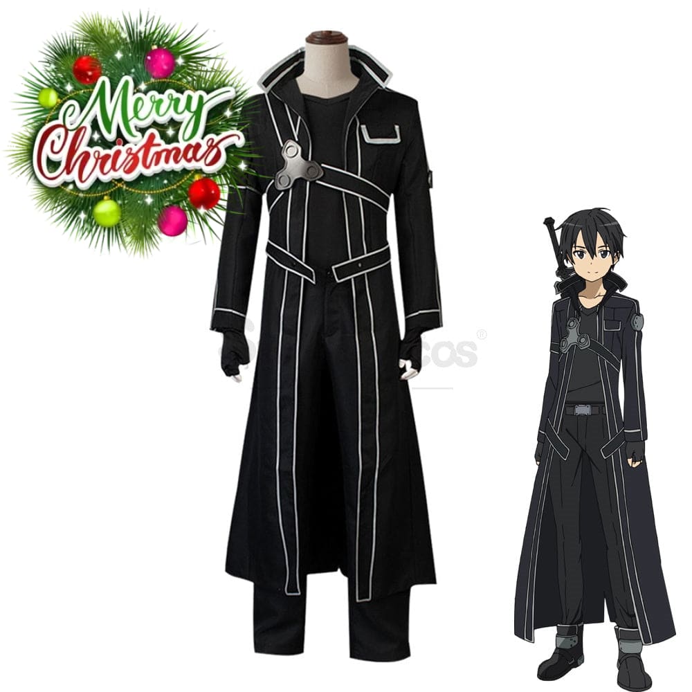 【In Stock】Anime Sword Art Online Cosplay Sao Kirigaya Kazuto Costume Plus Size Costumes